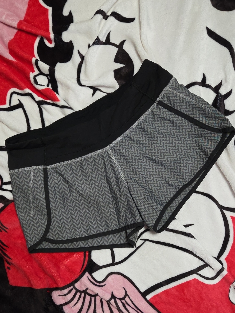 Women’s Athletic Shorts - Grey Herringbone